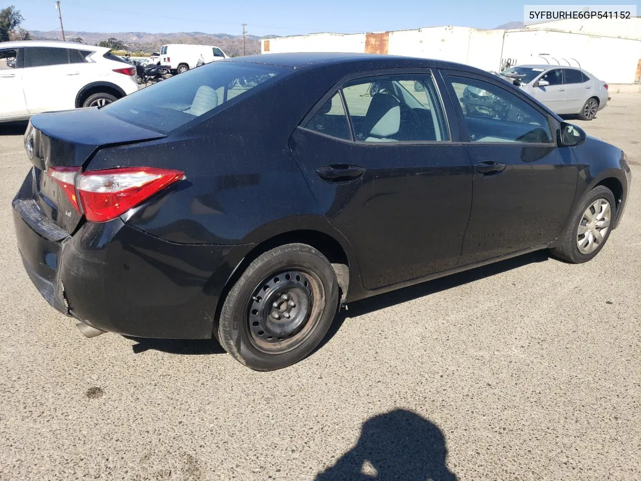 2016 Toyota Corolla L VIN: 5YFBURHE6GP541152 Lot: 79141364