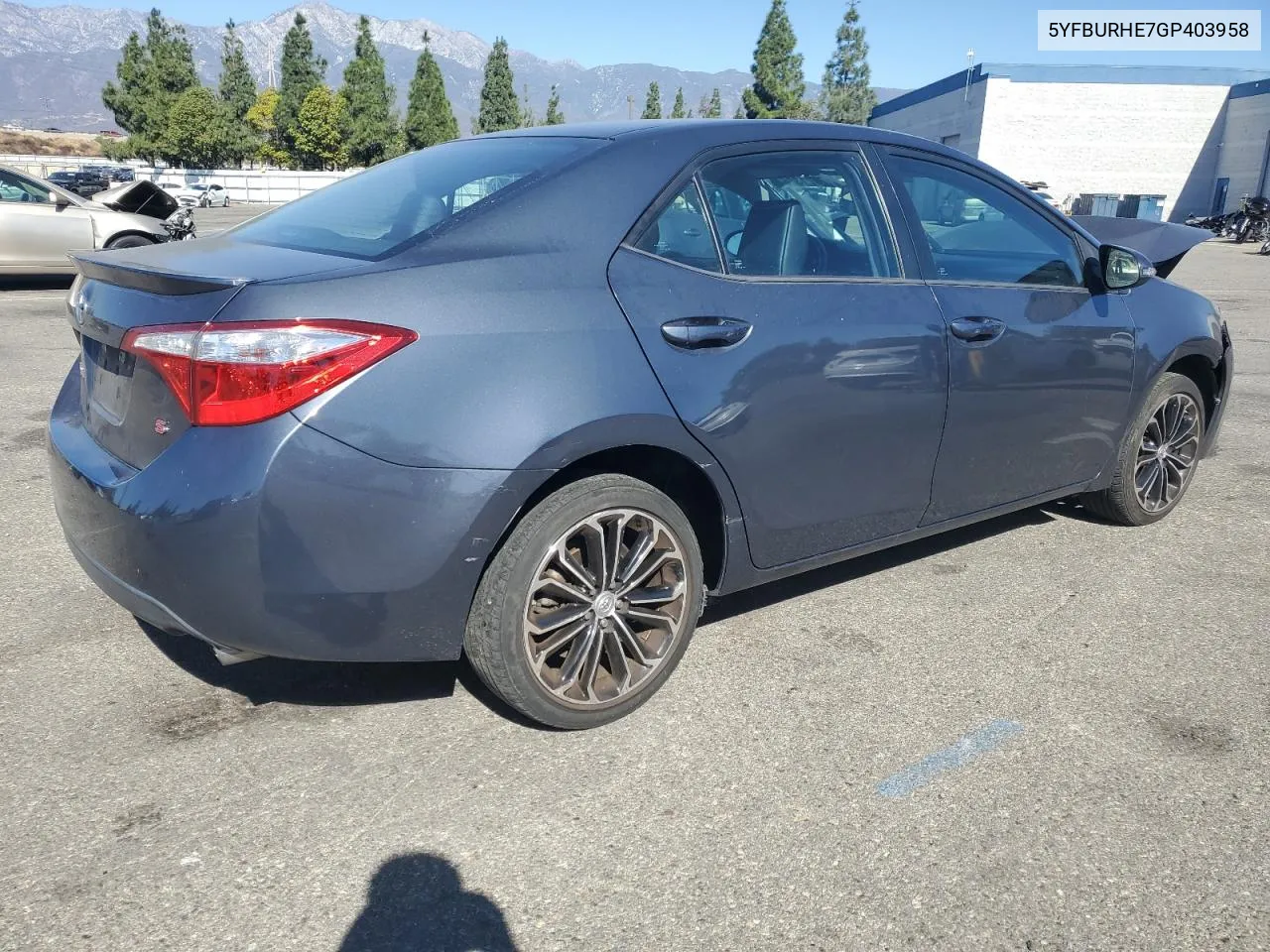 2016 Toyota Corolla L VIN: 5YFBURHE7GP403958 Lot: 79213064