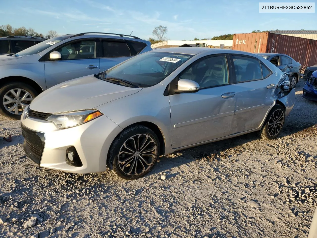 2016 Toyota Corolla L VIN: 2T1BURHE3GC532862 Lot: 79218684