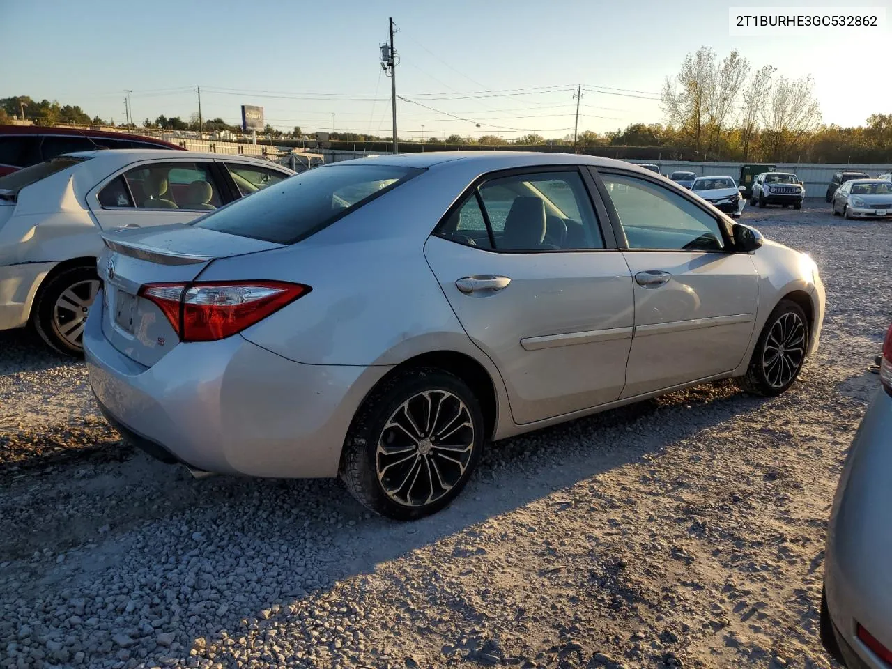 2016 Toyota Corolla L VIN: 2T1BURHE3GC532862 Lot: 79218684