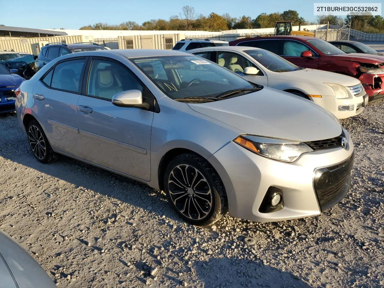 2016 Toyota Corolla L VIN: 2T1BURHE3GC532862 Lot: 79218684