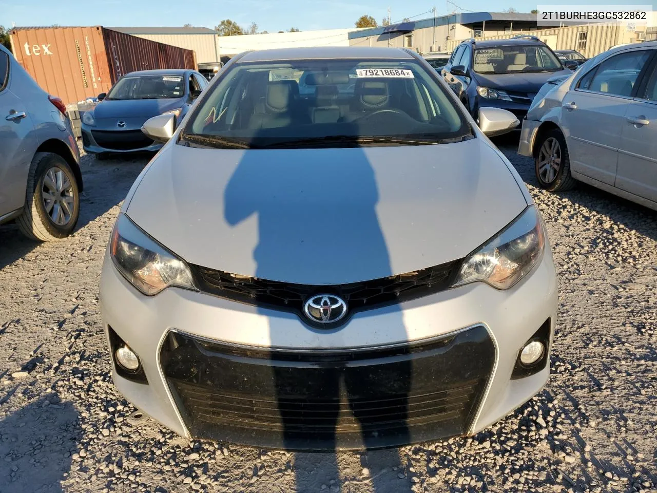 2016 Toyota Corolla L VIN: 2T1BURHE3GC532862 Lot: 79218684