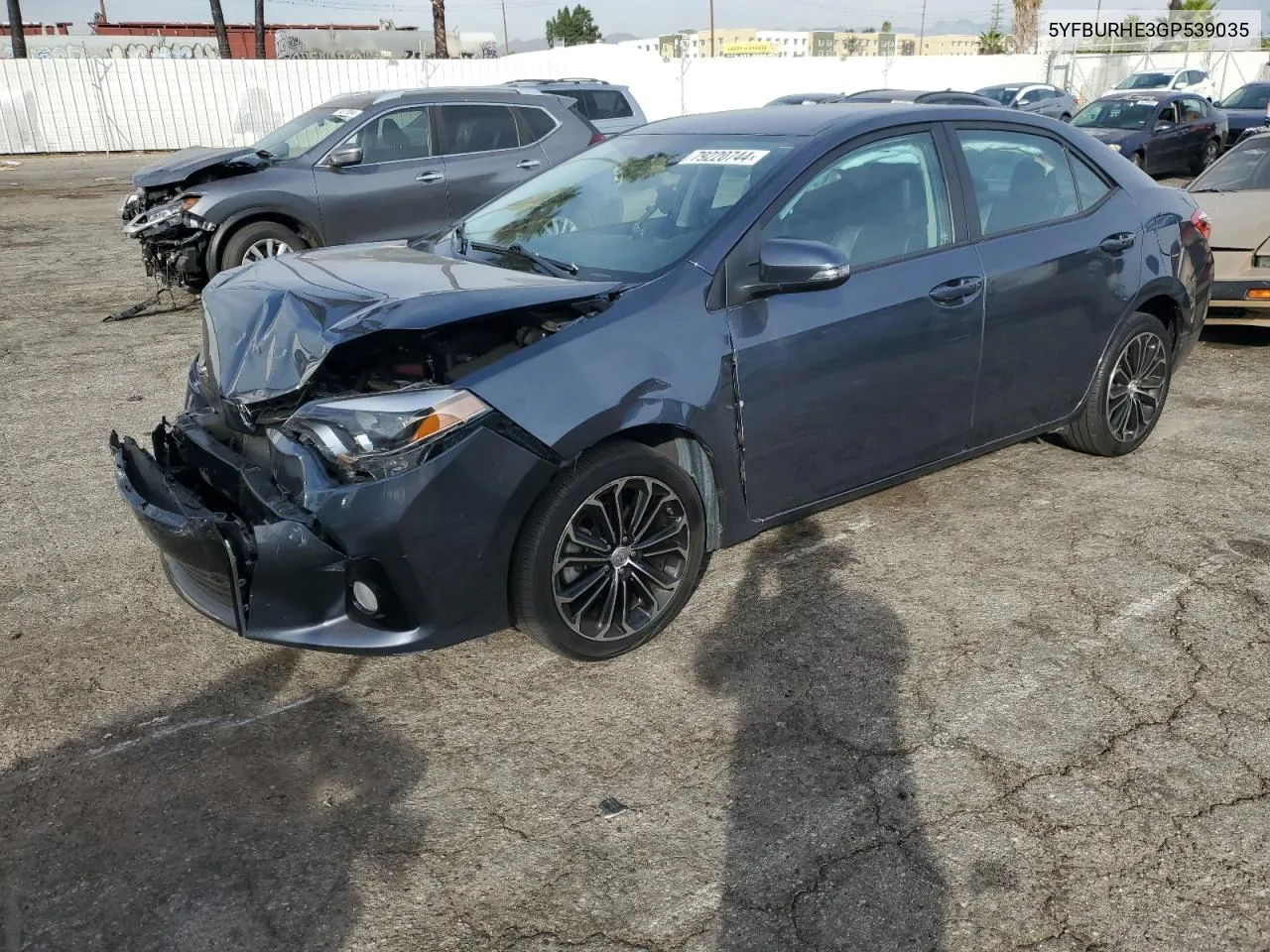 2016 Toyota Corolla L VIN: 5YFBURHE3GP539035 Lot: 79220744