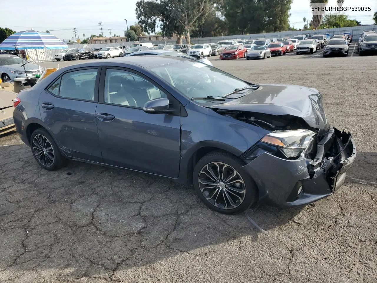 2016 Toyota Corolla L VIN: 5YFBURHE3GP539035 Lot: 79220744