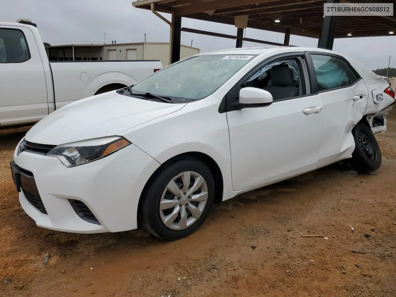 2016 Toyota Corolla L VIN: 2T1BURHE6GC608512 Lot: 79316584