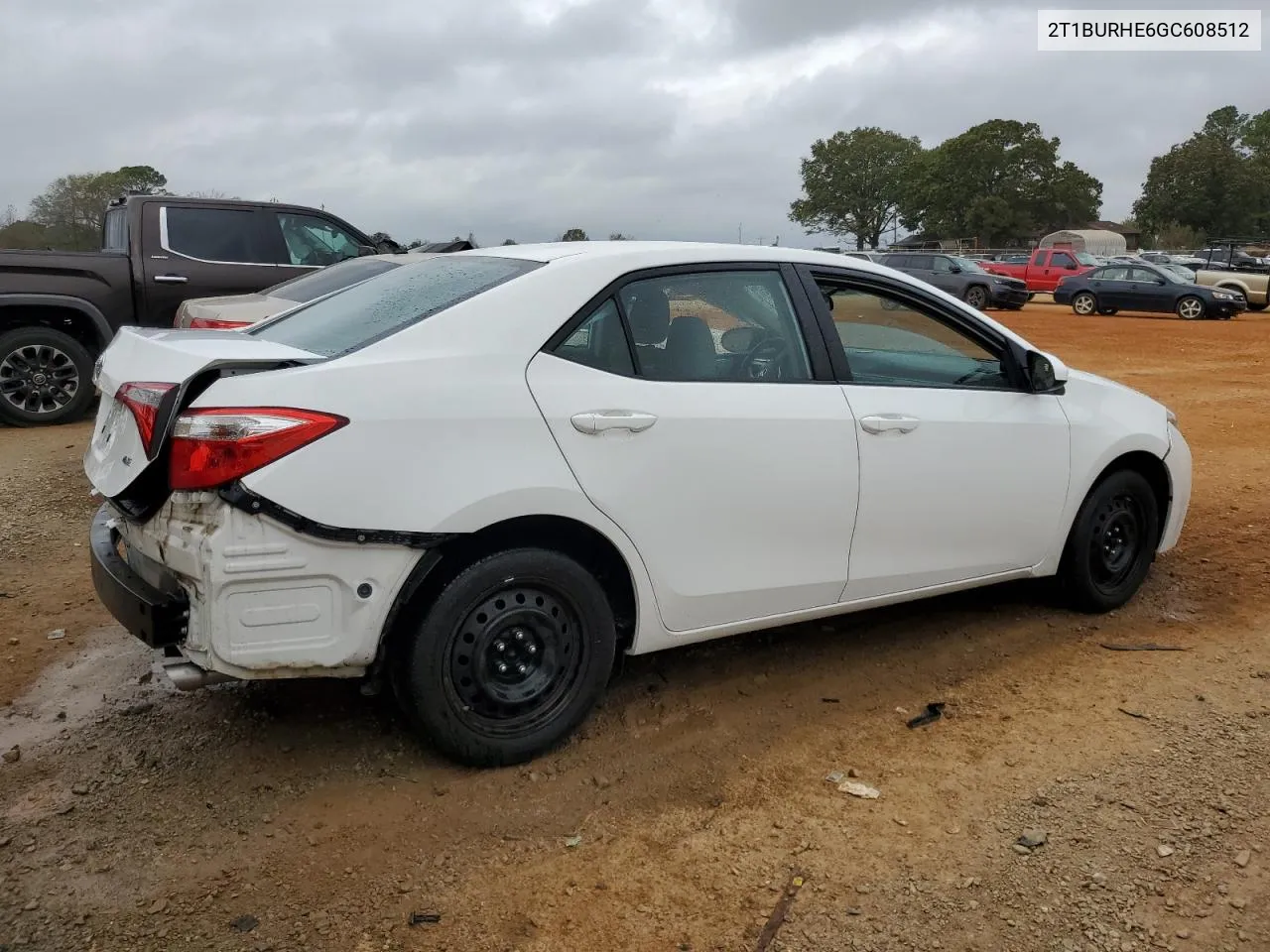 2016 Toyota Corolla L VIN: 2T1BURHE6GC608512 Lot: 79316584