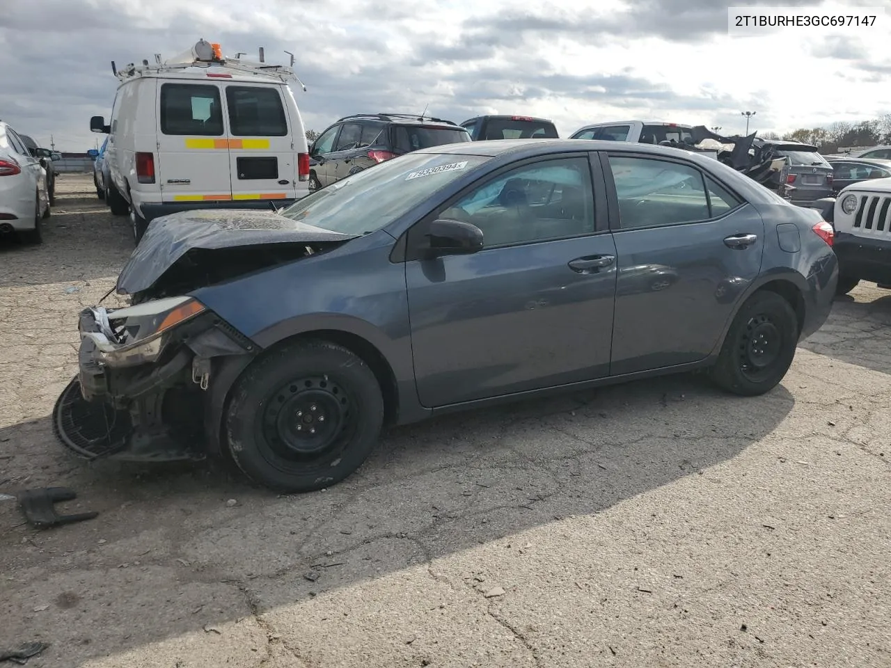 2016 Toyota Corolla L VIN: 2T1BURHE3GC697147 Lot: 79330394