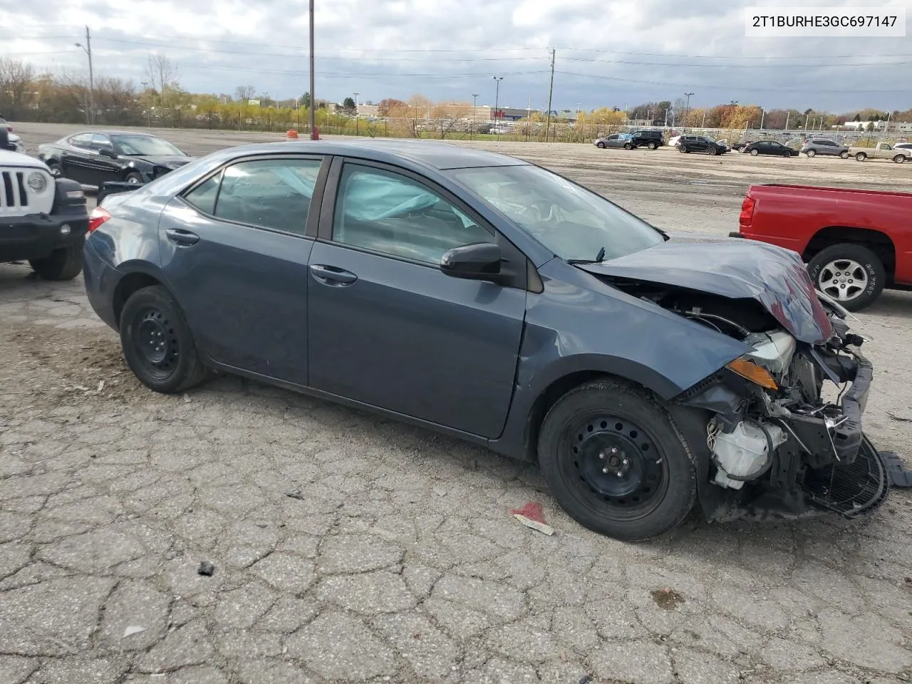 2016 Toyota Corolla L VIN: 2T1BURHE3GC697147 Lot: 79330394