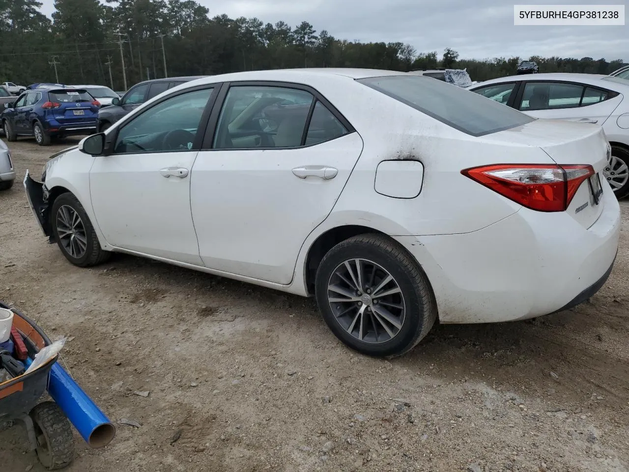 2016 Toyota Corolla L VIN: 5YFBURHE4GP381238 Lot: 79483974