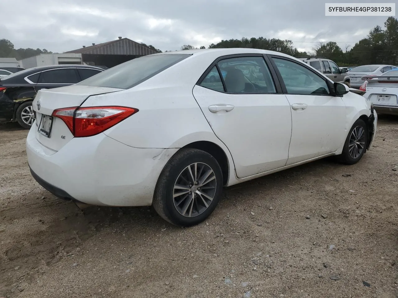 2016 Toyota Corolla L VIN: 5YFBURHE4GP381238 Lot: 79483974