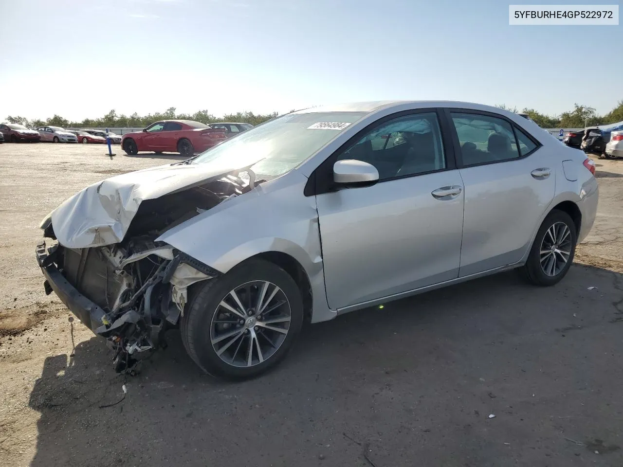 2016 Toyota Corolla L VIN: 5YFBURHE4GP522972 Lot: 79564984