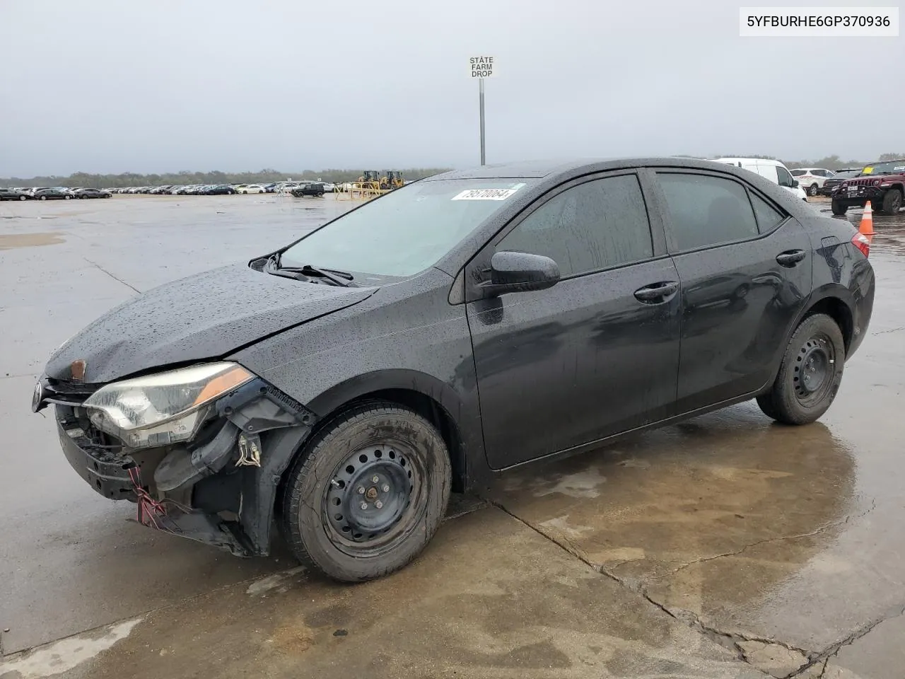 2016 Toyota Corolla L VIN: 5YFBURHE6GP370936 Lot: 79570064