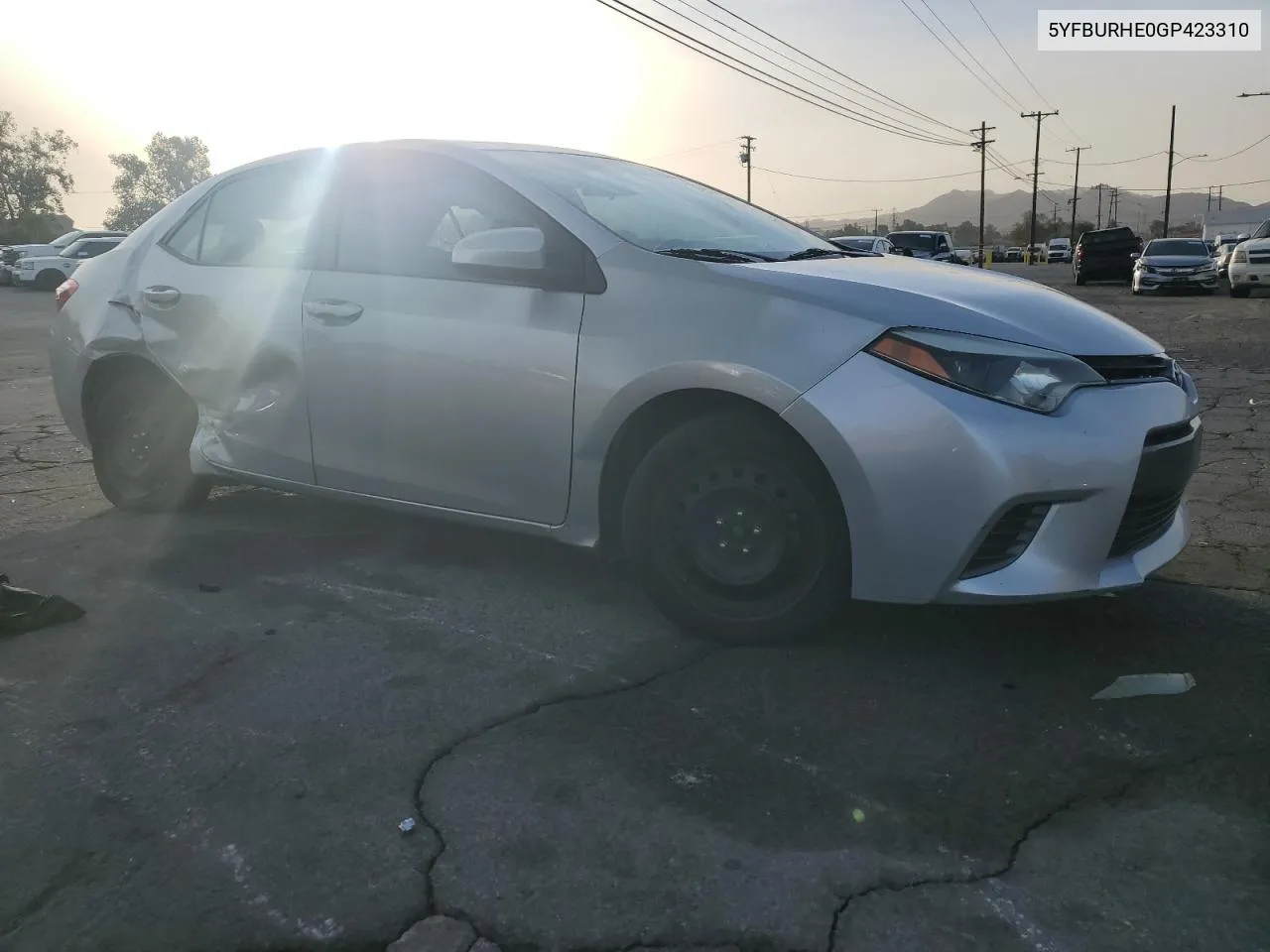 2016 Toyota Corolla L VIN: 5YFBURHE0GP423310 Lot: 79574334