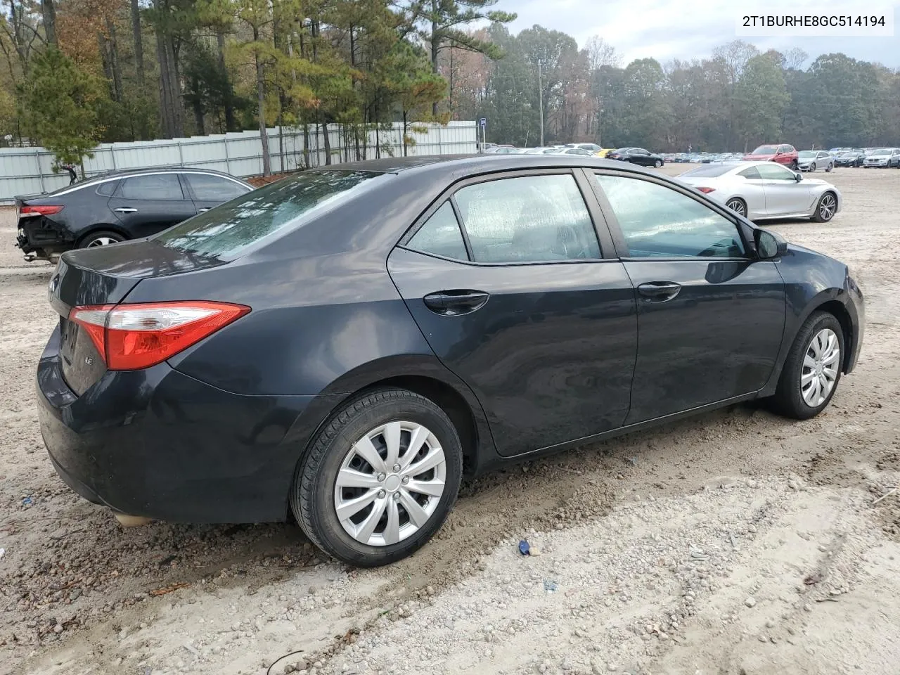 2016 Toyota Corolla L VIN: 2T1BURHE8GC514194 Lot: 79835574