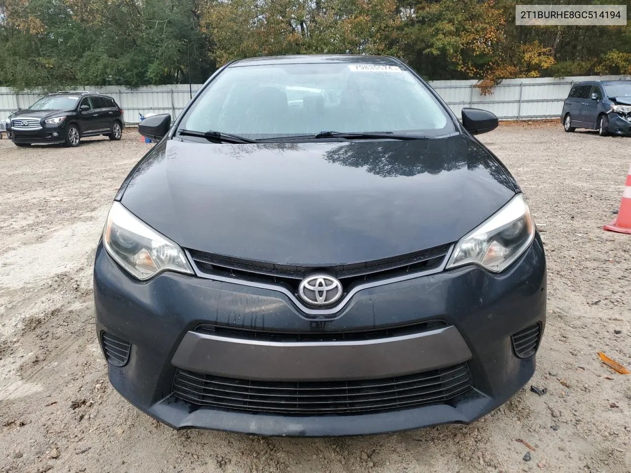 2016 Toyota Corolla L VIN: 2T1BURHE8GC514194 Lot: 79835574