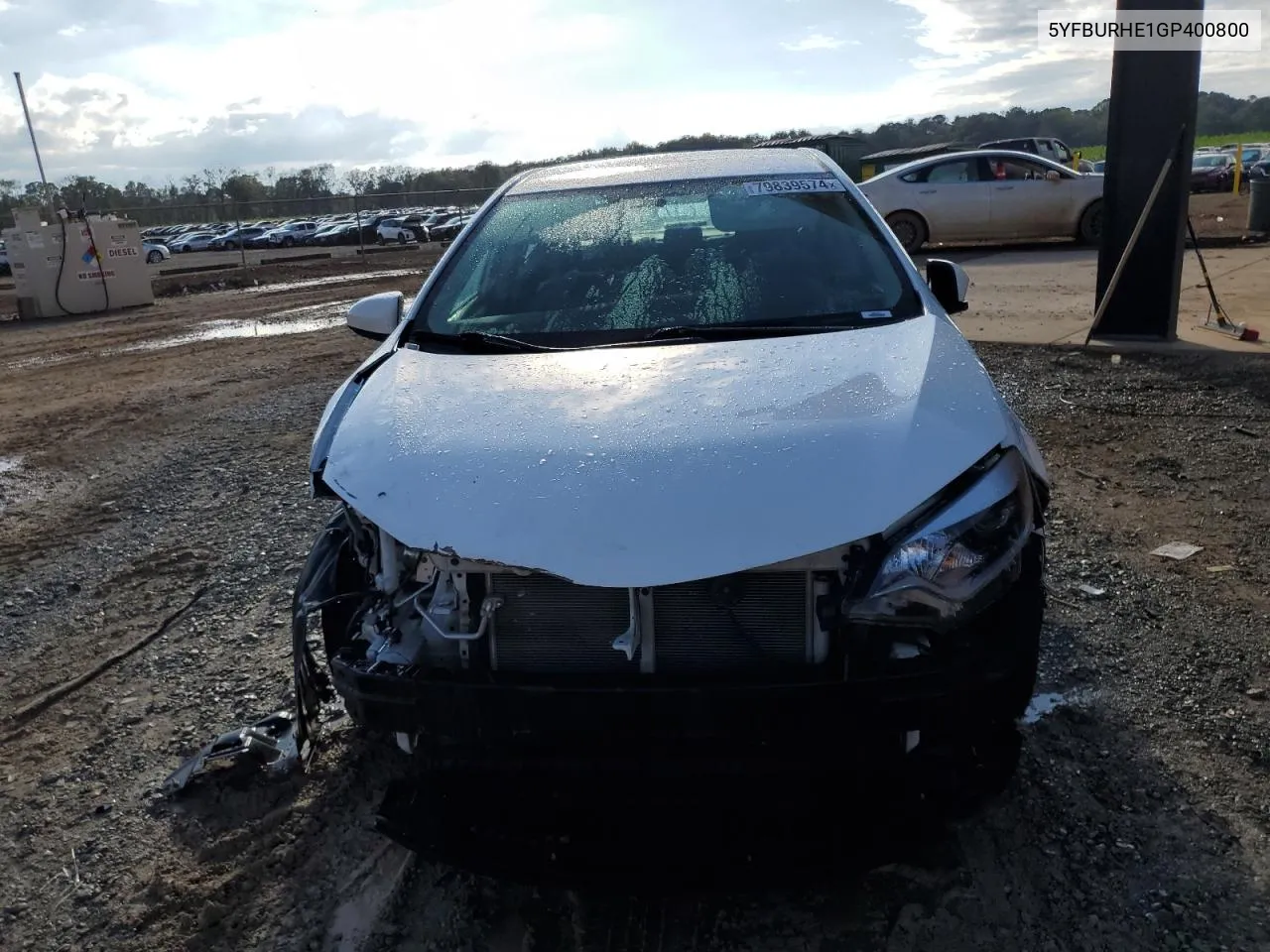 5YFBURHE1GP400800 2016 Toyota Corolla L