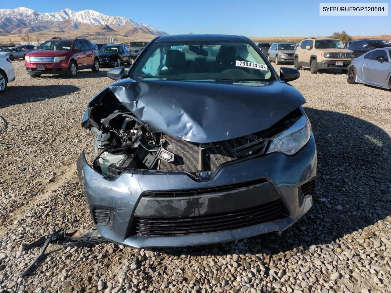 2016 Toyota Corolla L VIN: 5YFBURHE9GP520604 Lot: 79841414