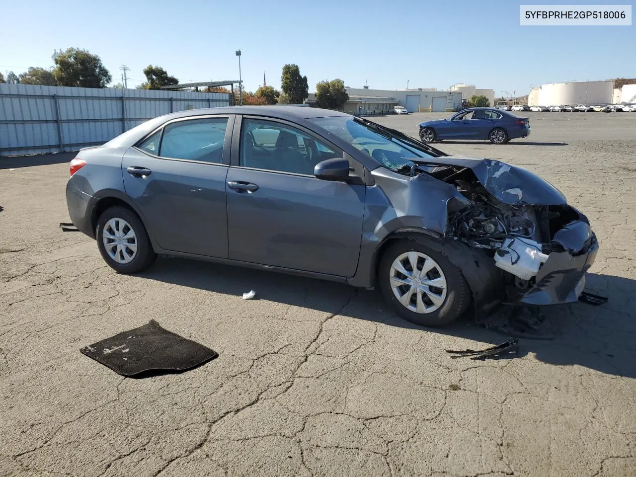 2016 Toyota Corolla Eco VIN: 5YFBPRHE2GP518006 Lot: 79874234