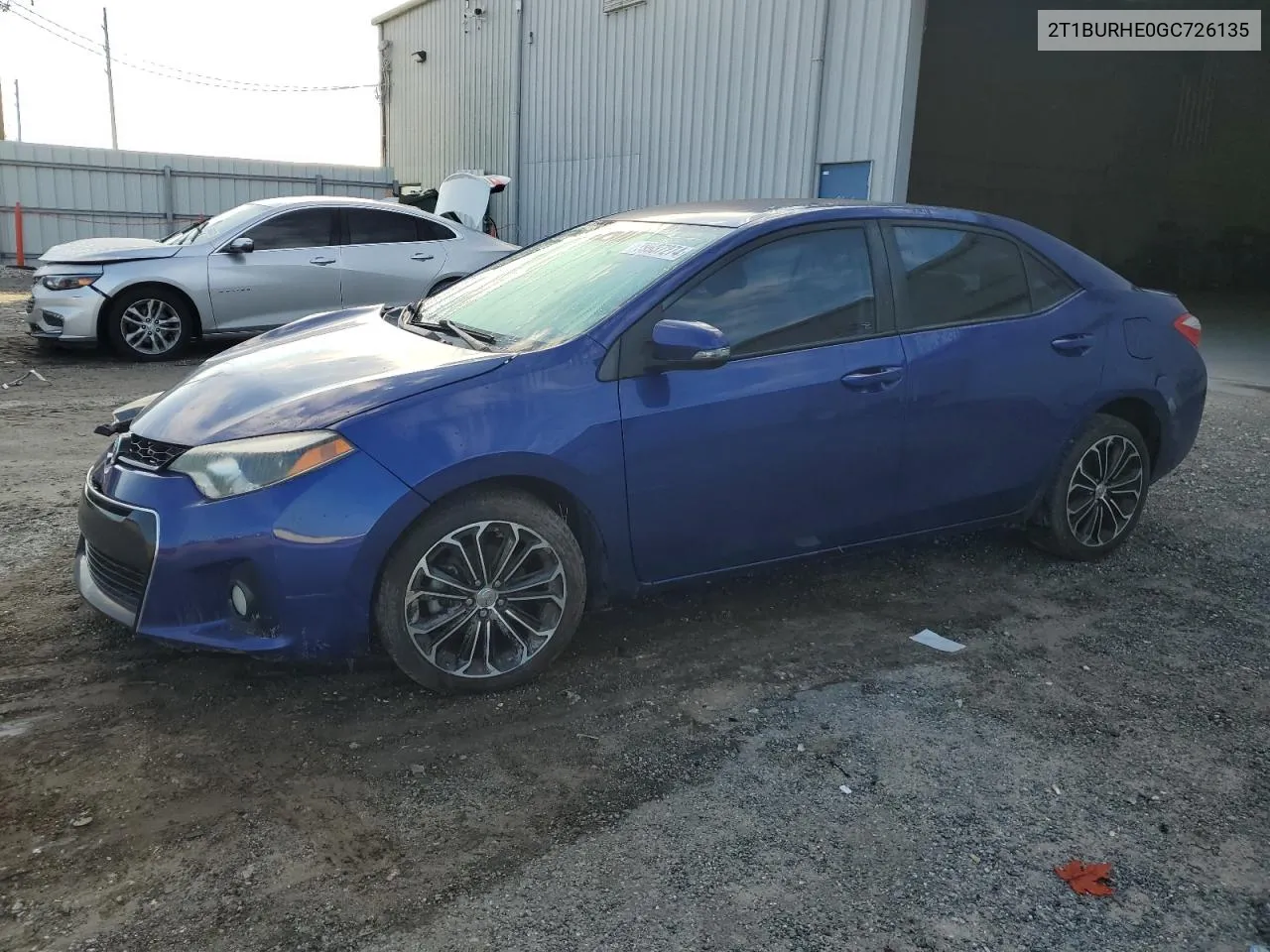 2016 Toyota Corolla L VIN: 2T1BURHE0GC726135 Lot: 79937274