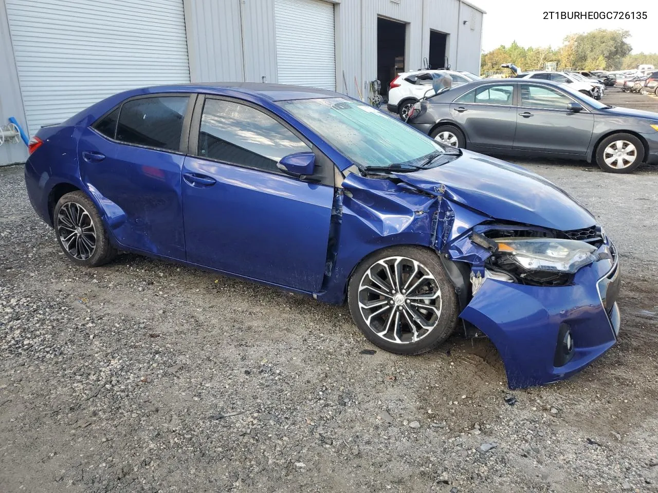 2016 Toyota Corolla L VIN: 2T1BURHE0GC726135 Lot: 79937274