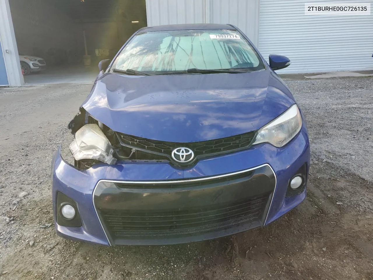 2016 Toyota Corolla L VIN: 2T1BURHE0GC726135 Lot: 79937274