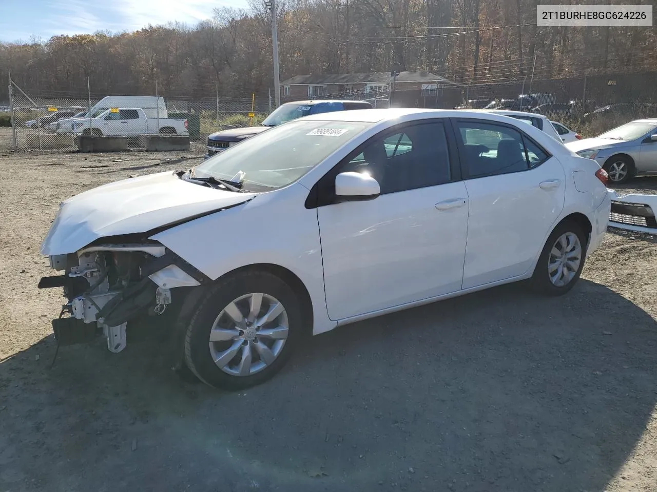 2016 Toyota Corolla L VIN: 2T1BURHE8GC624226 Lot: 79939104