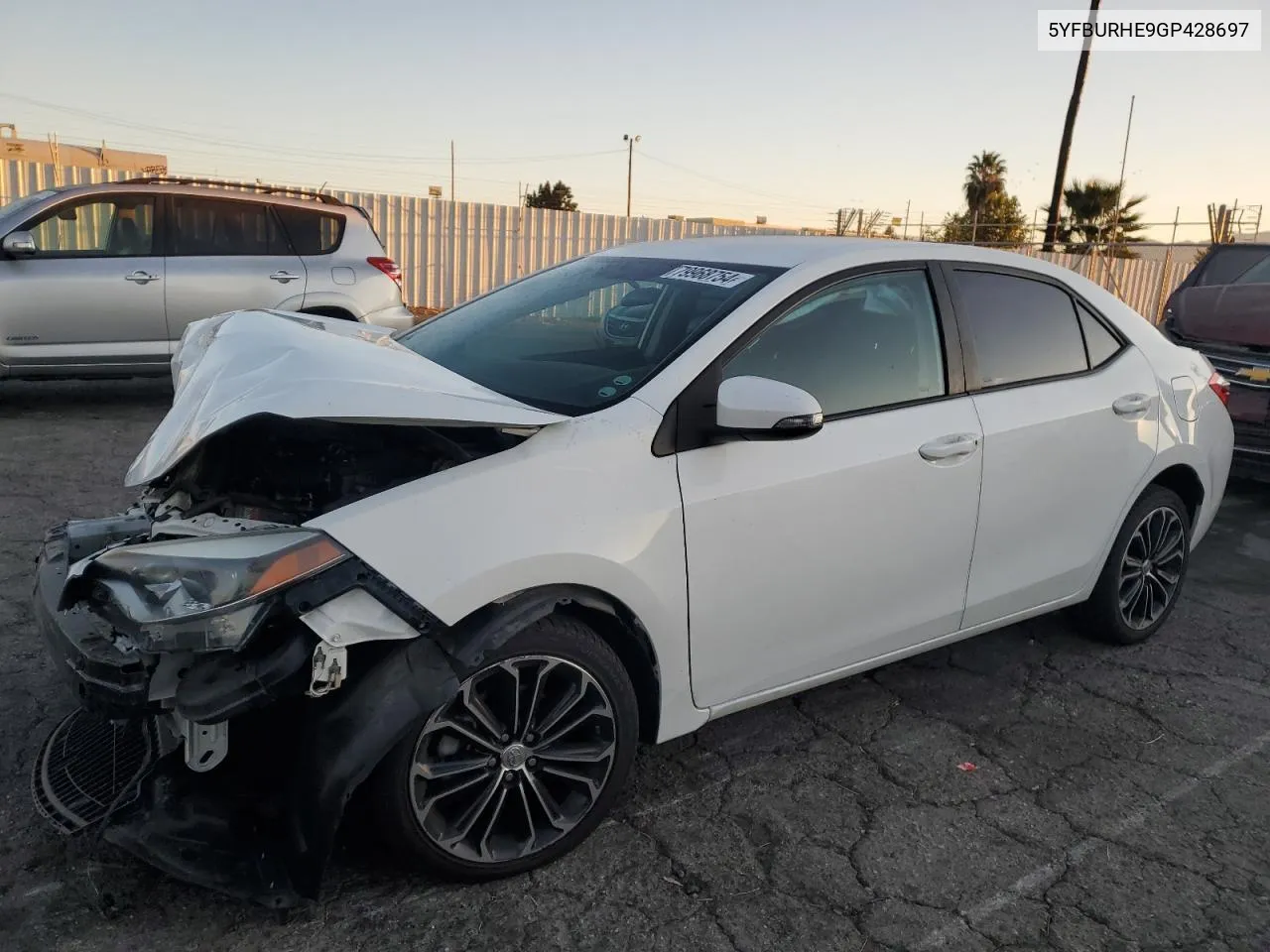 2016 Toyota Corolla L VIN: 5YFBURHE9GP428697 Lot: 79968754