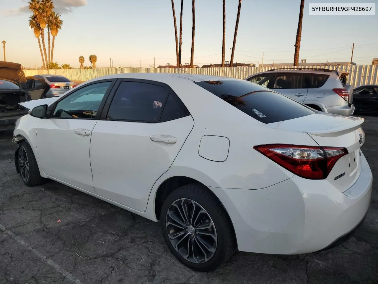 2016 Toyota Corolla L VIN: 5YFBURHE9GP428697 Lot: 79968754