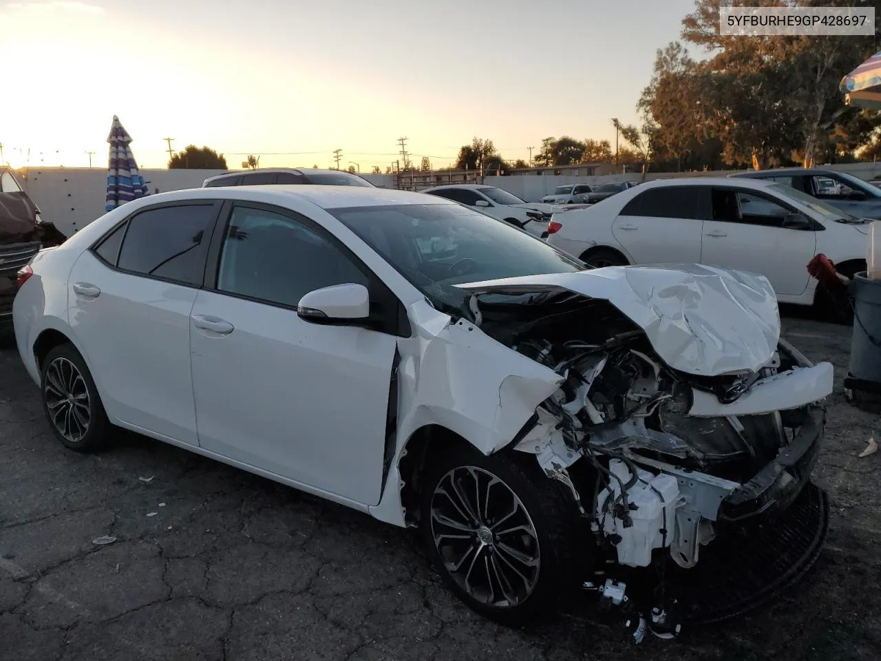 2016 Toyota Corolla L VIN: 5YFBURHE9GP428697 Lot: 79968754