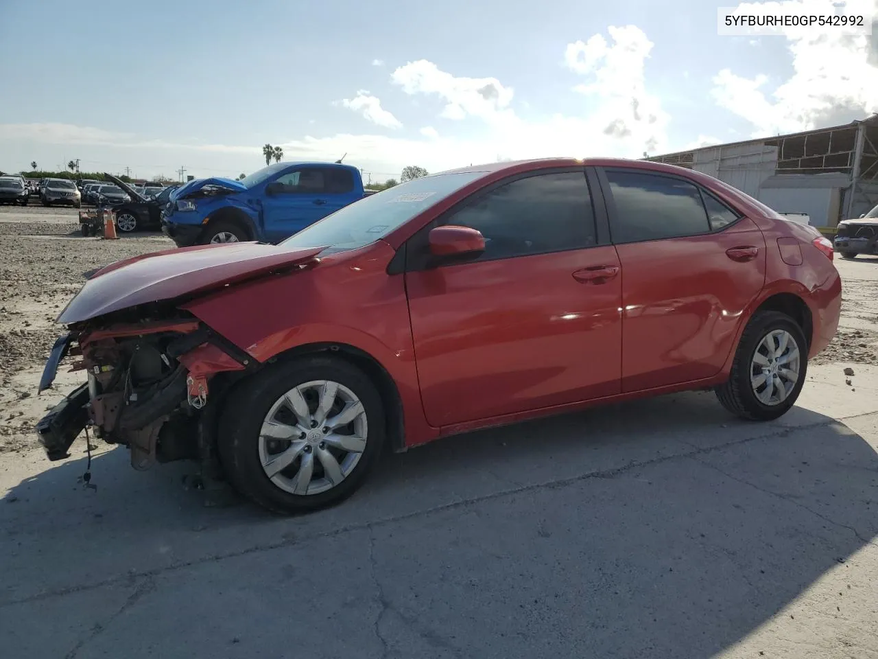 2016 Toyota Corolla L VIN: 5YFBURHE0GP542992 Lot: 79977204