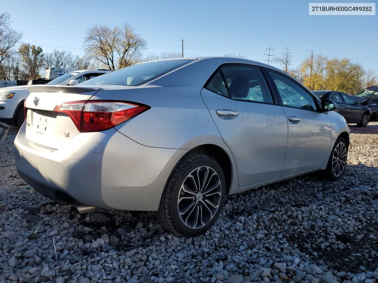 2016 Toyota Corolla L VIN: 2T1BURHE0GC499352 Lot: 80022934