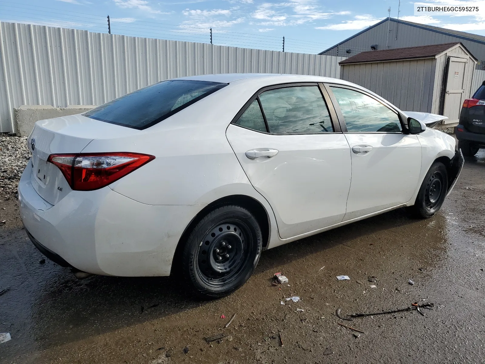 2016 Toyota Corolla L VIN: 2T1BURHE6GC595275 Lot: 80031683