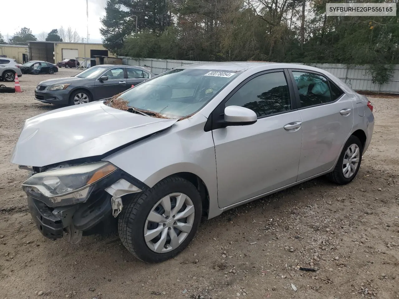 2016 Toyota Corolla L VIN: 5YFBURHE2GP556165 Lot: 80078054