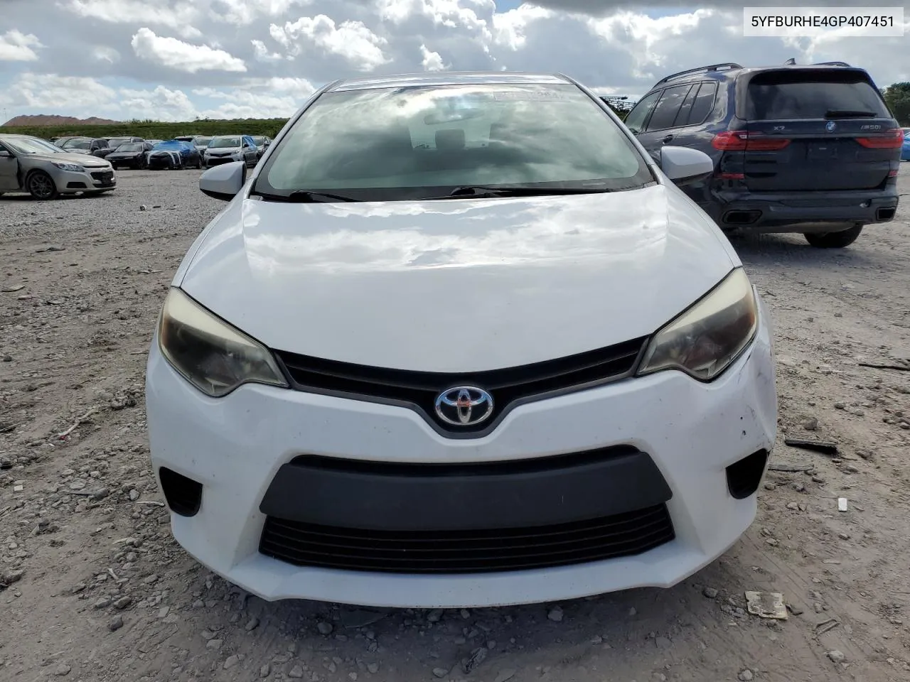 2016 Toyota Corolla L VIN: 5YFBURHE4GP407451 Lot: 80112284