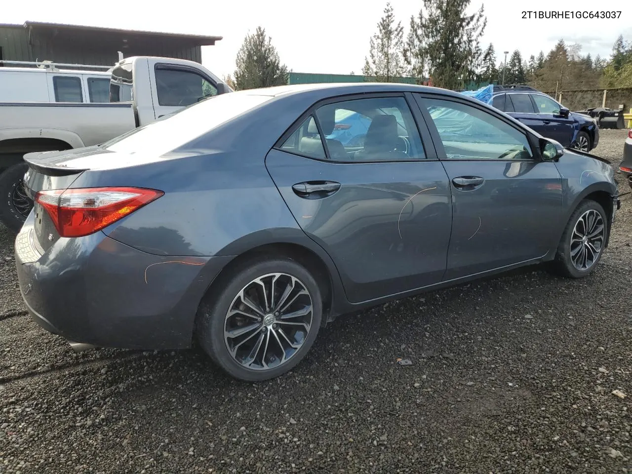 2016 Toyota Corolla L VIN: 2T1BURHE1GC643037 Lot: 80155704