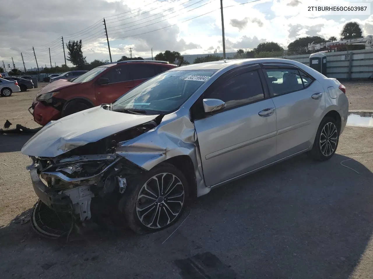 2016 Toyota Corolla L VIN: 2T1BURHE6GC603987 Lot: 80219904