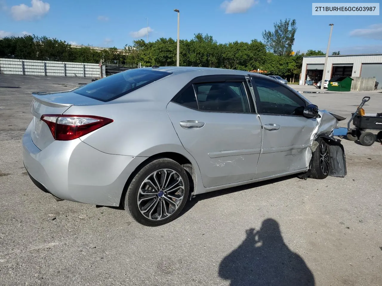 2016 Toyota Corolla L VIN: 2T1BURHE6GC603987 Lot: 80219904