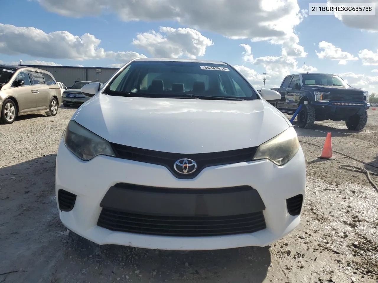 2016 Toyota Corolla L VIN: 2T1BURHE3GC685788 Lot: 80349844