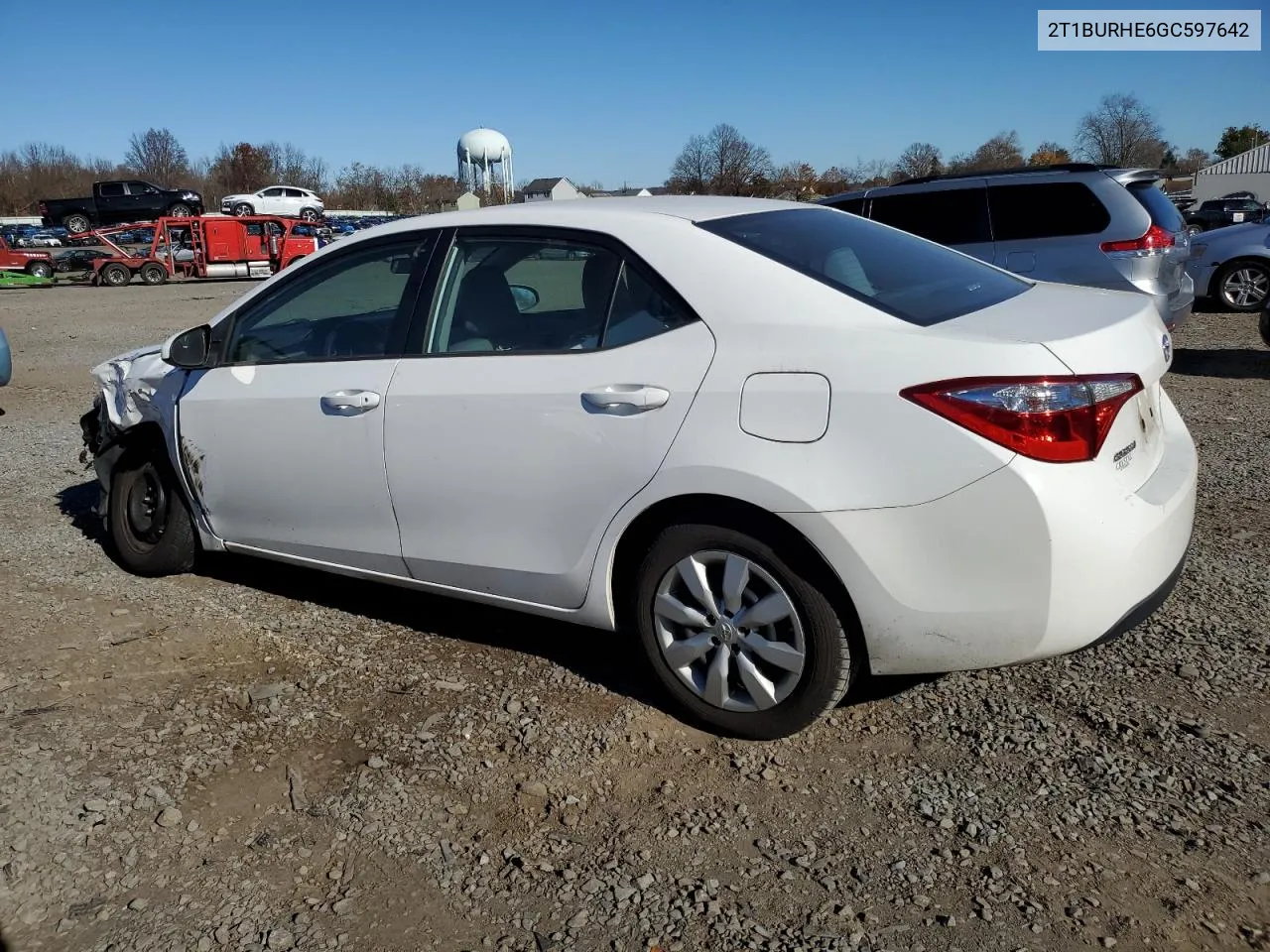 2016 Toyota Corolla L VIN: 2T1BURHE6GC597642 Lot: 80371984