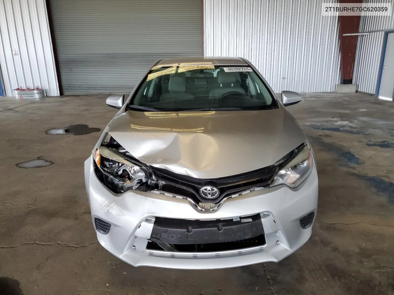 2016 Toyota Corolla L VIN: 2T1BURHE7GC620359 Lot: 80392224