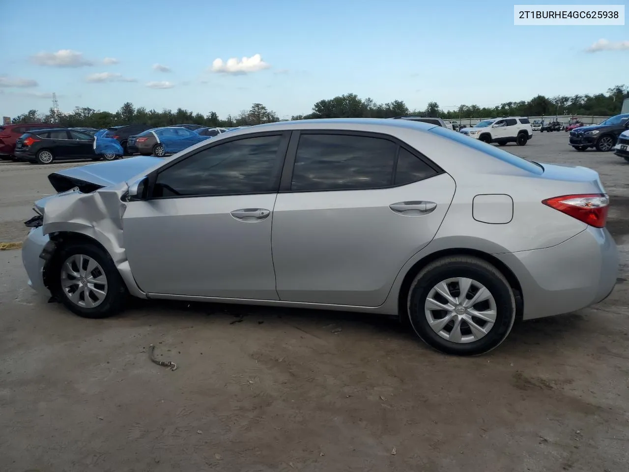 2016 Toyota Corolla L VIN: 2T1BURHE4GC625938 Lot: 80456494