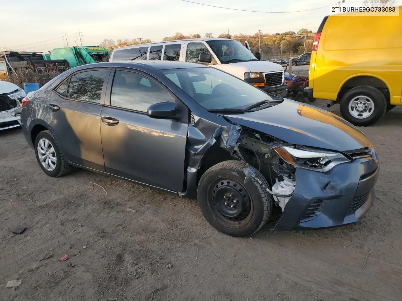 2016 Toyota Corolla L VIN: 2T1BURHE9GC733083 Lot: 80550544