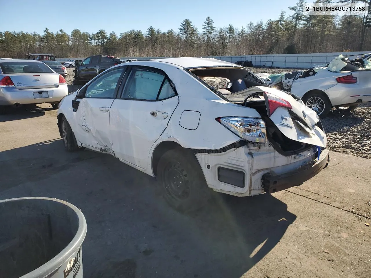 2016 Toyota Corolla L VIN: 2T1BURHE4GC713758 Lot: 80553434