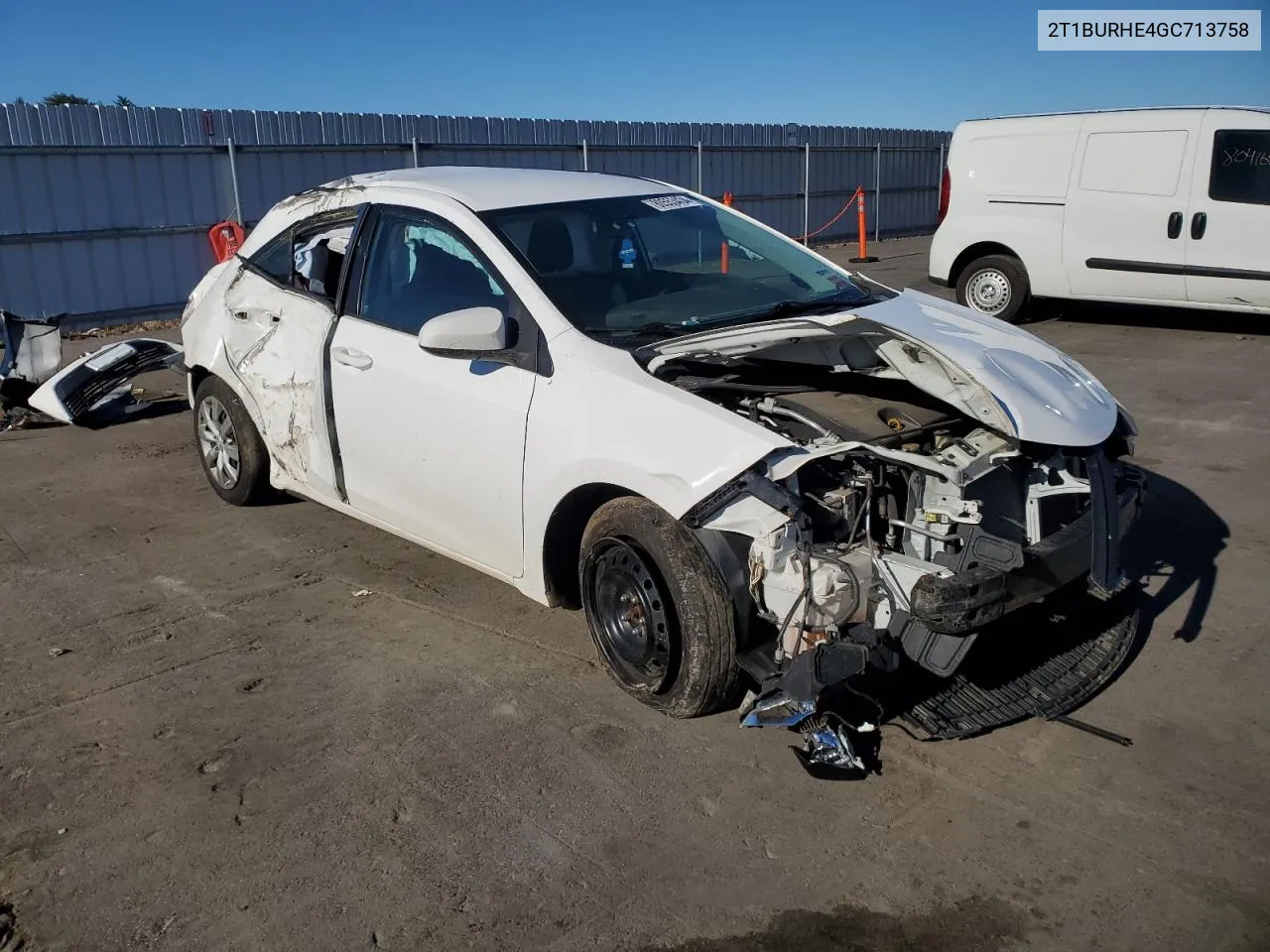 2016 Toyota Corolla L VIN: 2T1BURHE4GC713758 Lot: 80553434