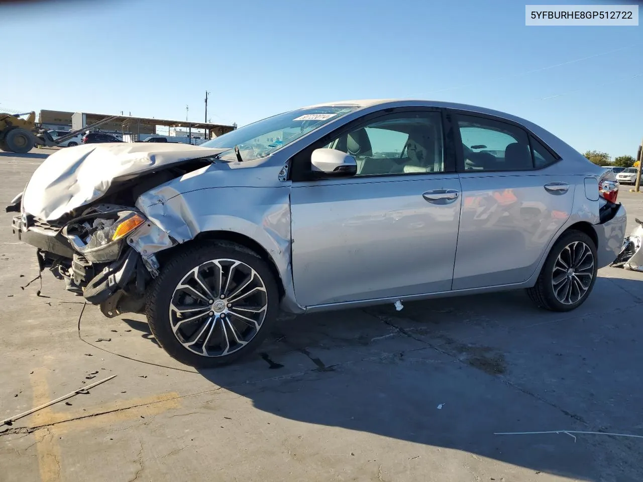 2016 Toyota Corolla L VIN: 5YFBURHE8GP512722 Lot: 80723014