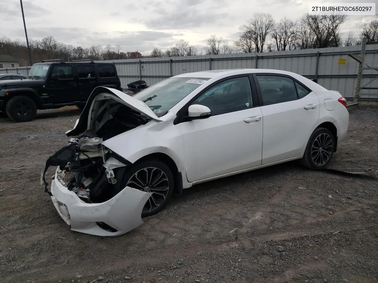 2016 Toyota Corolla L VIN: 2T1BURHE7GC650297 Lot: 80732294