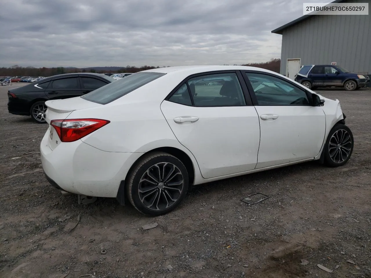 2016 Toyota Corolla L VIN: 2T1BURHE7GC650297 Lot: 80732294