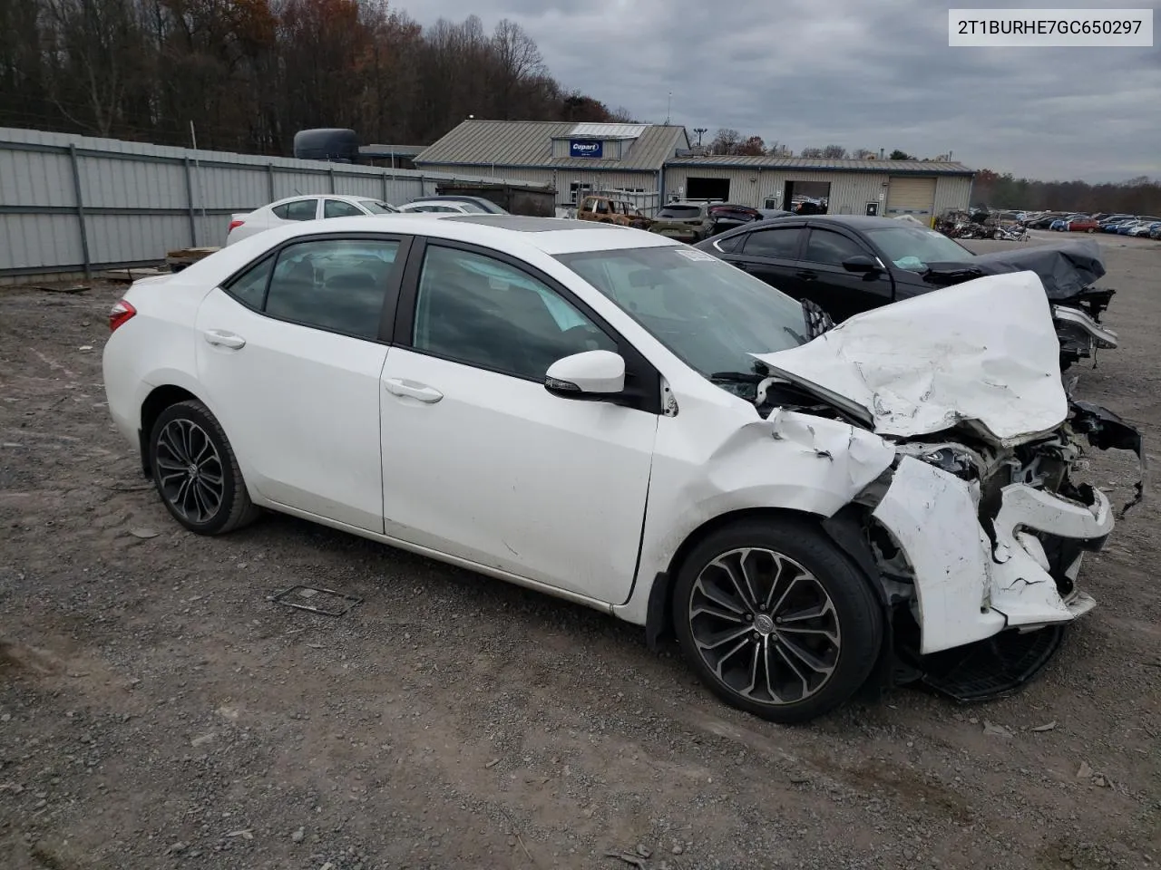 2016 Toyota Corolla L VIN: 2T1BURHE7GC650297 Lot: 80732294