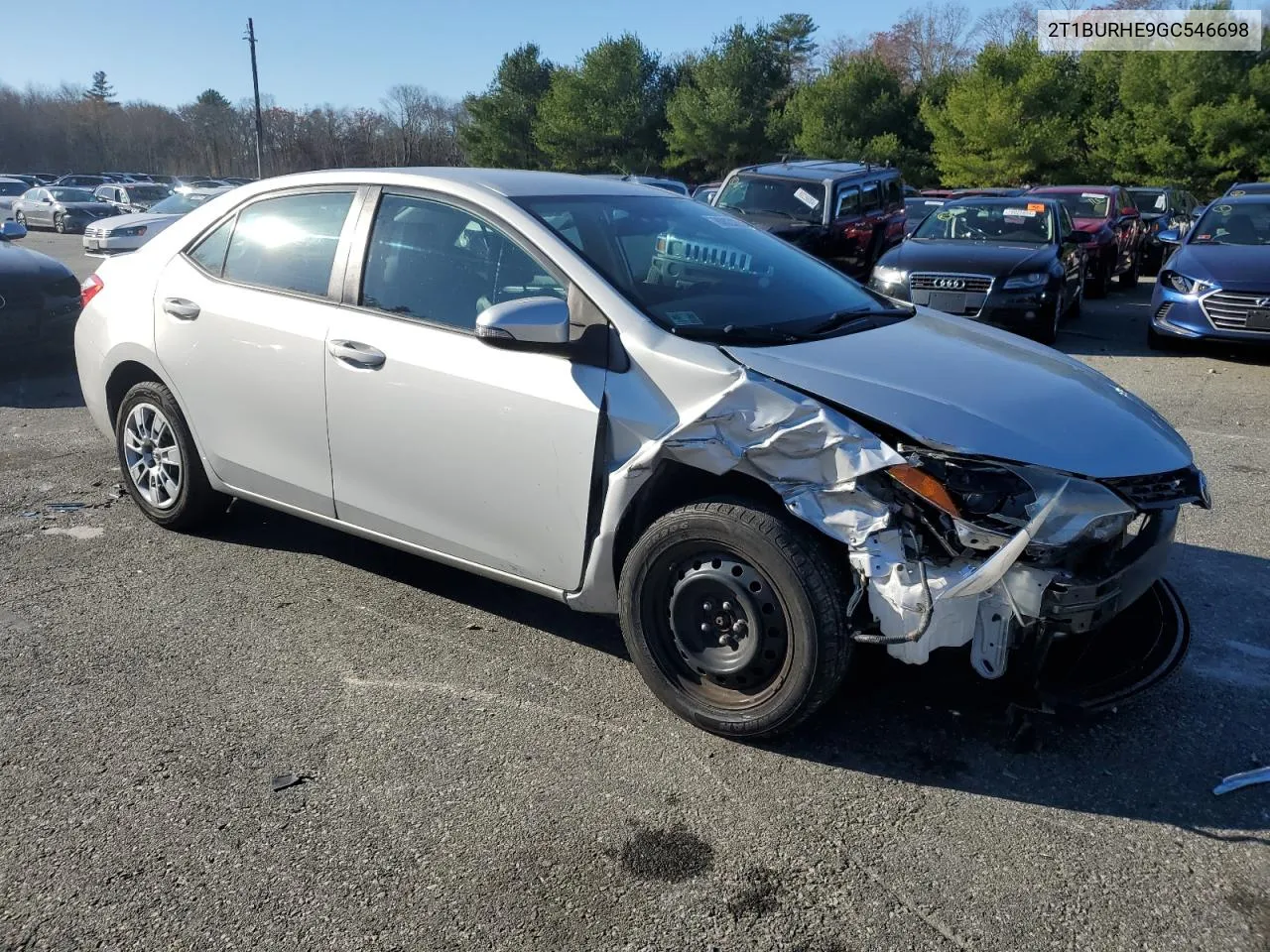 2016 Toyota Corolla L VIN: 2T1BURHE9GC546698 Lot: 80820204