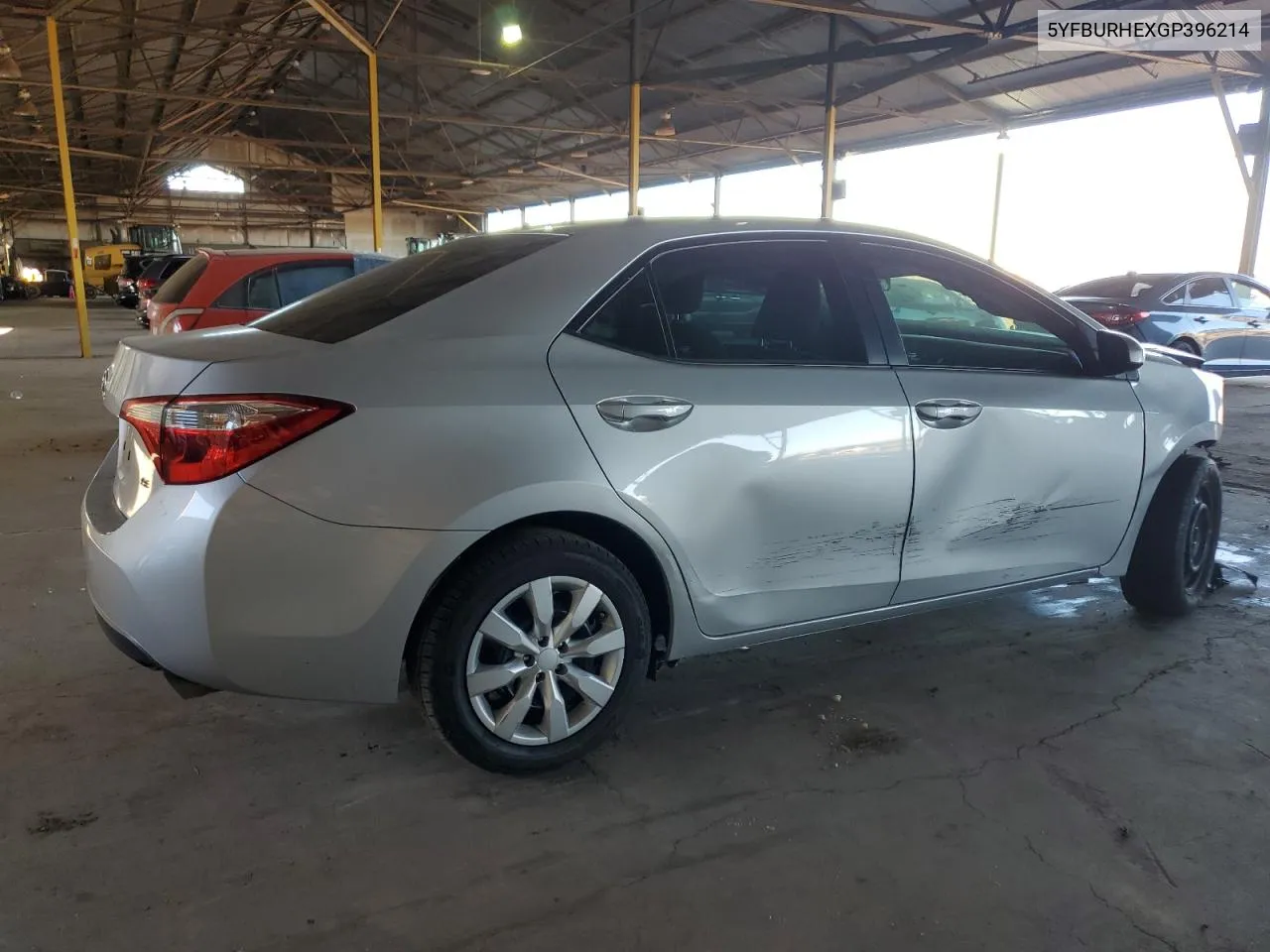 2016 Toyota Corolla L VIN: 5YFBURHEXGP396214 Lot: 80917604